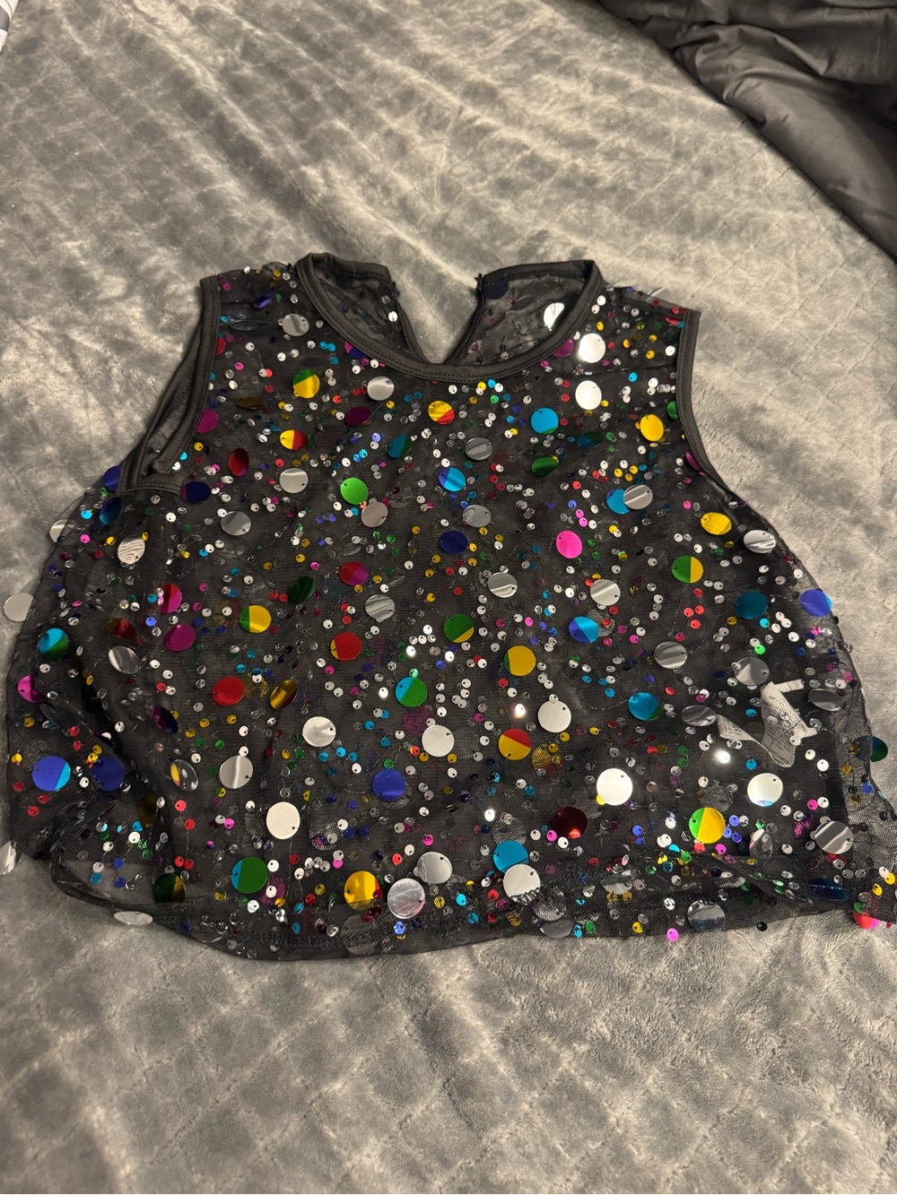 Sequined Party Tank Top